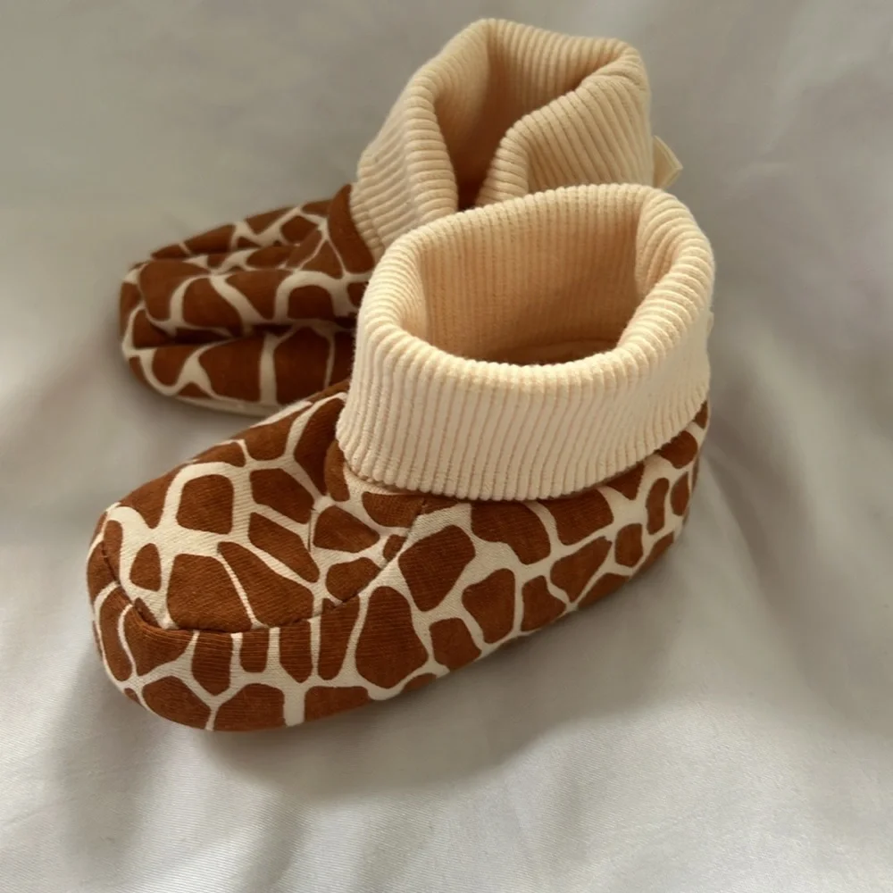 Old Navy Animal-Print Bootie Slippers 6-12M